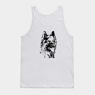 German Shepherd Pen and Ink Art Tank Top